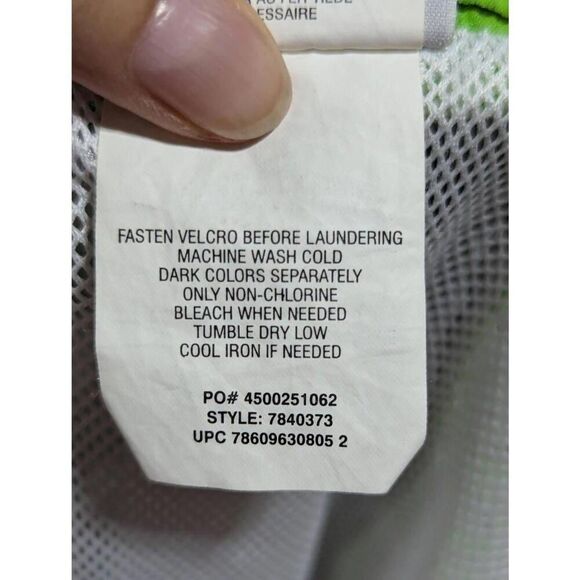 Speedo Men's Green & Blue Tropical Print Board Short Style Swim Trunks Size 2XL - Picture 6 of 6